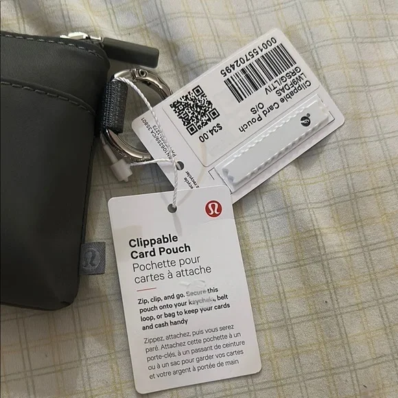 lululemon athletica Black Clippable Card Pouch - Picture 3 of 4